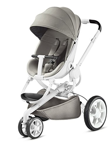 Quinny Moodd Kinderwagen, mit automatischer Aufklappfunktion, Ruheposition in beide Fahrtrichtungen, modernes Design, ab der Geburt bis ca. 3,5 Jahre, grau