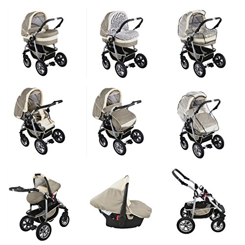 Clamaro Coral 2018 Kinderwagen 3 In 1 Kombi System 24 Farben