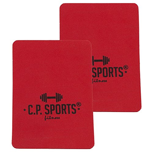 Griffpolster 3mm – 10x14cm ROT / Ideal für Bodybuilding & Kraftsport / CP Sports Griffpads, Powerpad, Fitness-Pads