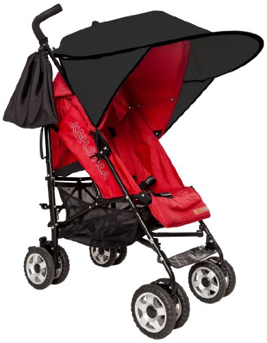 Sunnybaby 11240 Sonnendach für Sportwagen, Buggys und Kinderwagen, Flexi-XXL, schwarz