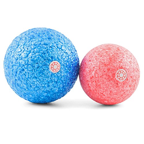 enducore Massageball Set I Faszienball Set mit 8 cm & 10 cm I inkl. Anleitung I Selbstmassage von Nacken, Rücken, Arme und Fuss