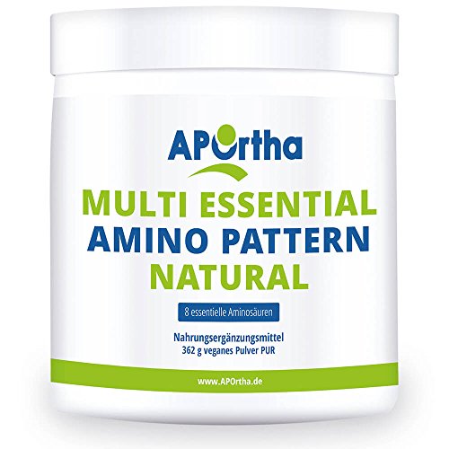 APOrtha Multi essential Amino Pattern – 8 essentielle Aminosäuren – 362 g veganes Pulver