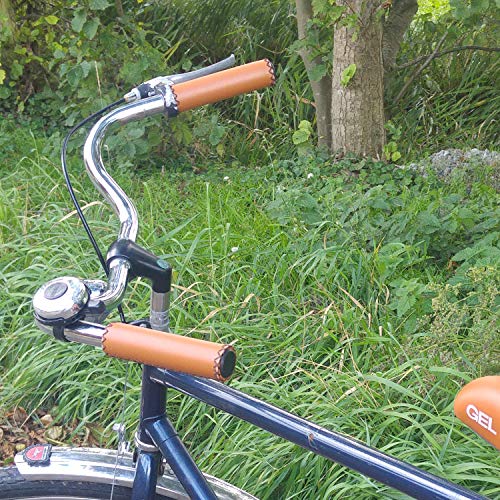 Fahrradgriffe Leder Optik handvernäht