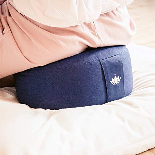 Lotuscrafts Yogakissen Meditationskissen Extra Hoch - Sitzhöhe 20cm