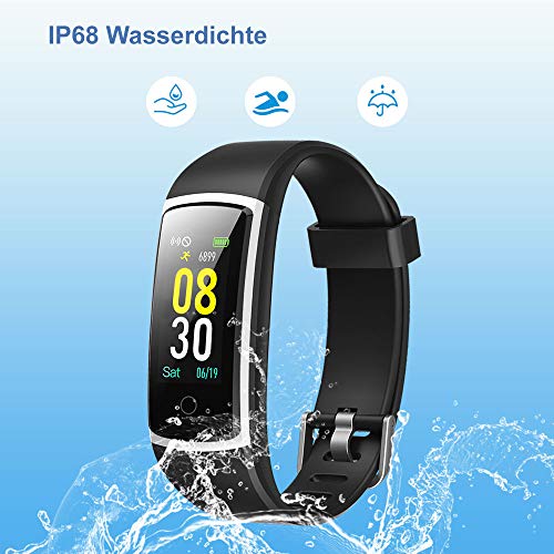 YAMAY Fitness Armband mit Blutdruckmessung,Smartwatch Fitness Tracker