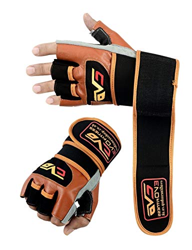 EVO Fitness Fahrradhandschuh Gym Gewichtheben Handschuhe Gel Training Rollstuhl Bodybuilding – Large