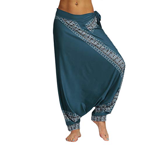 YWLINK 2019 Damen Kleidung,Frauen BeiläUfige Sommer Lose Yoga Hosen Elegant Baggy Boho Aladdin Overall Pluderhosen