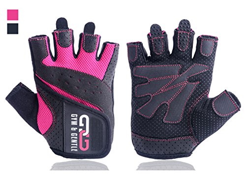 Gym & Gentle Damen Fitness Handschuhe – Schutz für Frauen beim Sport / Kraftsport / Fahrrad / Bodybuilding /Hanteltraining / Gym