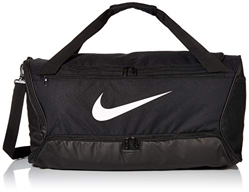 Nike Brasilia (Medium) Trainingstasche, Black/Black/White, 64 x 30 x 30 cm