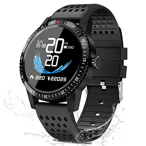 Smartwatch Fitness Uhr,blutdruck uhr mit Pulsuhren IP67 Wasserdicht Sport Uhr Aktivitätstracker Fitness Uhr Schlafmonitor schrittzähler Smartwatch Damen Herren Smart watch,Fitness Uhr für iOS Android